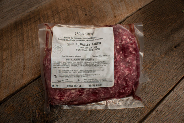 Ground Beef 1lb – RLValley Ranch